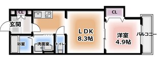 クレアール大久保町の物件間取画像